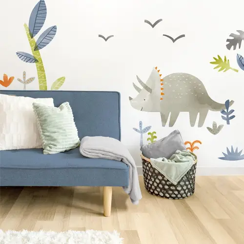 Stanley the dinosaur fabric wall decal 
